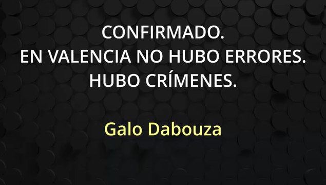 CONFIRMADO, EN VALENCIA NO HUBO ERRORES, HUBO CRÍMENES