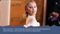 Ariana Grande reproduit le look de cette légende du cinéma français, mais suscite des réactions déplorables