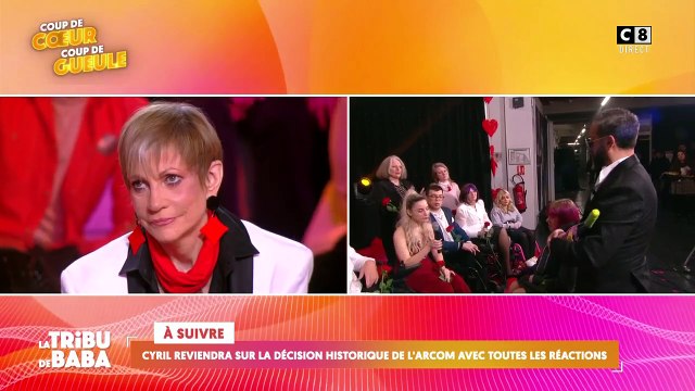 Cyril Hanouna touché lors de la dernière de La tribu de Baba sur C8, capture d'écran.