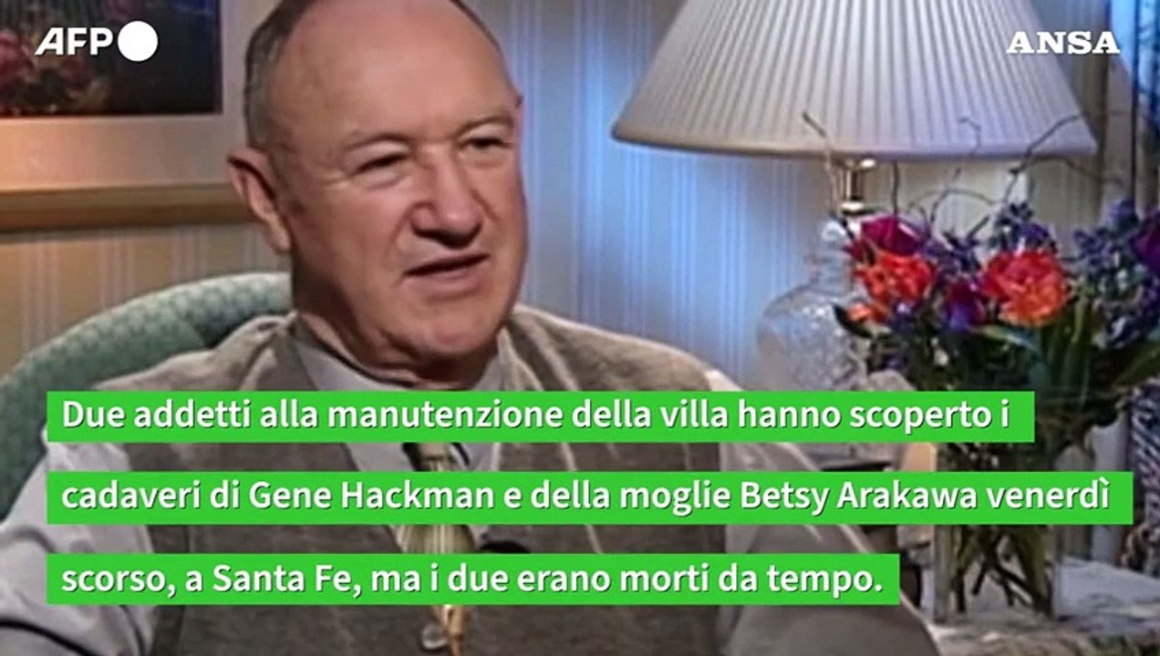 Tanti misteri nella morte  di Gene Hackman e sua moglie