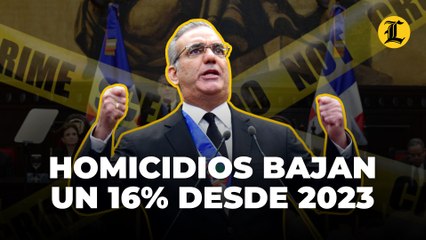 Abinader asegura que los homicidios han bajado un 16% en el último año