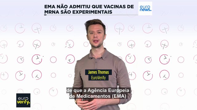 Agência Europeia de Medicamentos não admitiu que as vacinas de mRNA são experimentais