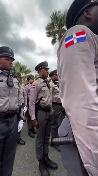 Tropas listas para el Desfile Militar y Policial en conmemoración del 181 aniversario de la Independencia Nacional