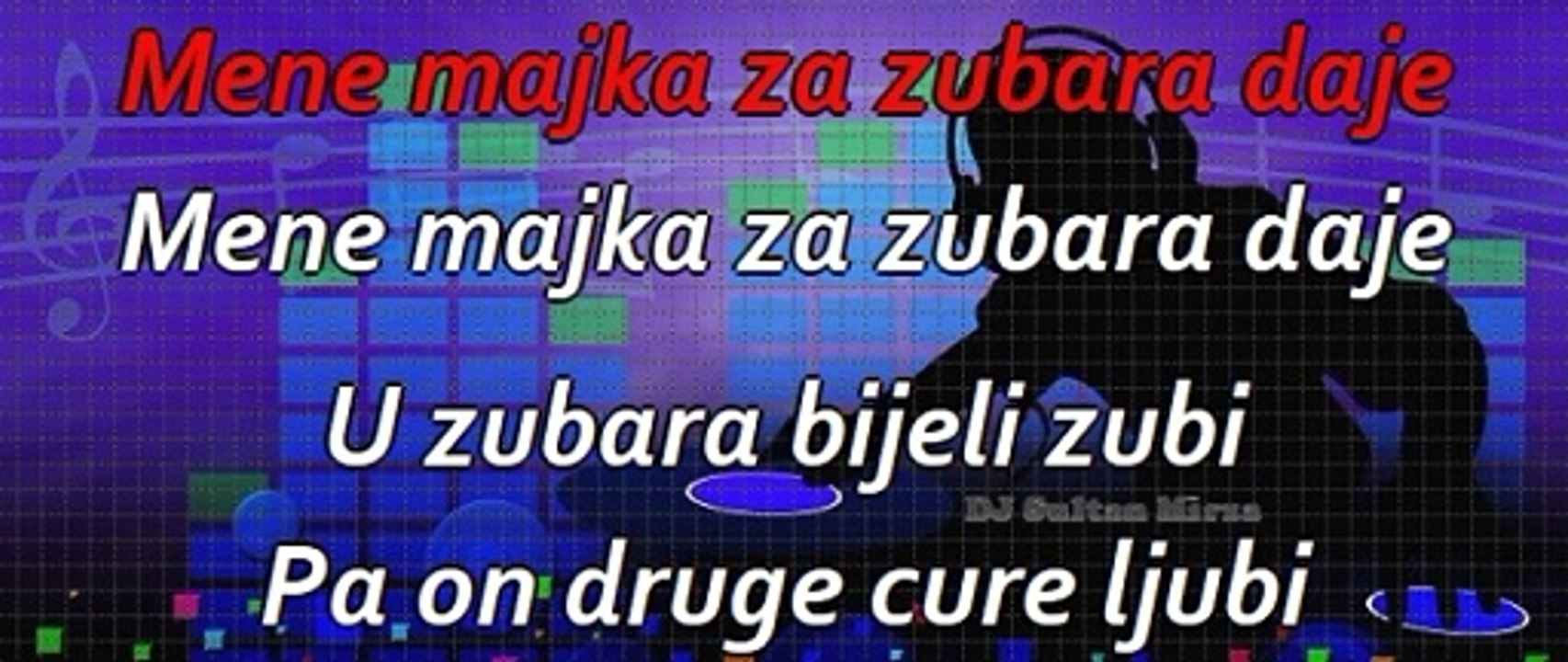 Mene majka, za zidara daje - Narodna (uživo karaoke)