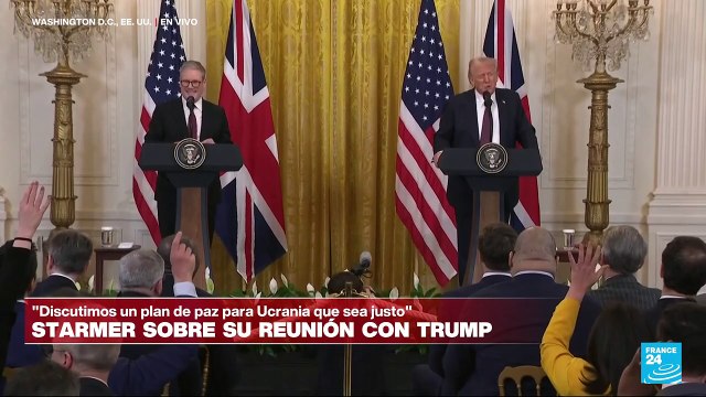 Donald Trump y Keir Starmer hablan sobre el acuerdo de paz en Ucrania