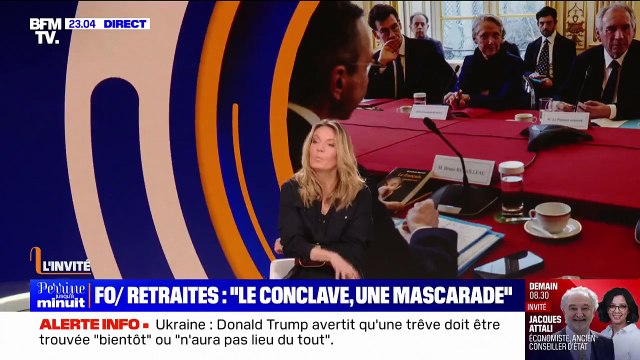 Conclave sur les retraites: Pour négocier, il faut être deux et là, il n'y a pas de négociation , indique Frédéric Souillot, secrétaire général FO