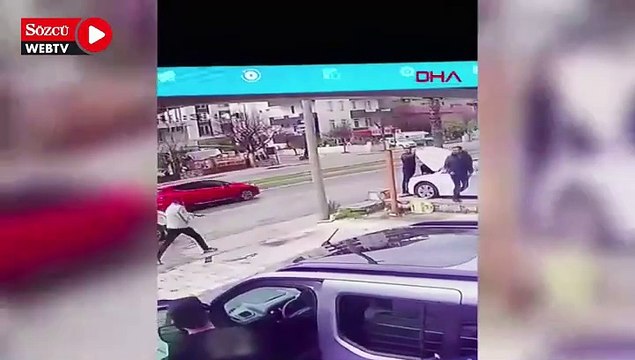 Husumetlisine kurşun yağdırdı