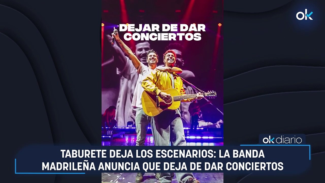 Taburete deja los escenarios: la banda madrileña anuncia que deja de dar conciertos