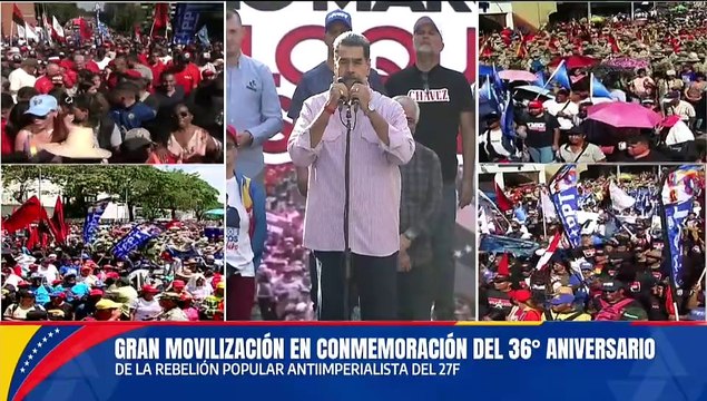Pdte. Nicolás Maduro recibe al pueblo venezolano para conmemorar el 36º Aniversario del Caracazo