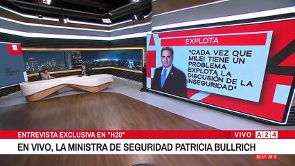 🔴PATRICIA BULLRICH EN A24 ENTREVISTA COMPLETA CON PABLO ROSSI: "KICILLOF DEBE DAR EXPLICACIONES"