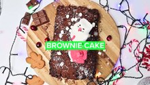 Kersthapjes: brownie cake