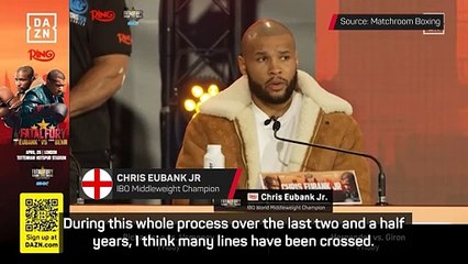 Eubank unapologetic over egging Benn in drug test reference