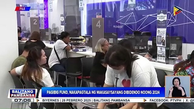 Dibidendo ng Pag-IBIG Fund, tumaas noong 2024