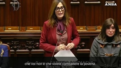 Santanche': "Voi combattete la?ricchezza, non la poverta'" e l'Aula si scalda