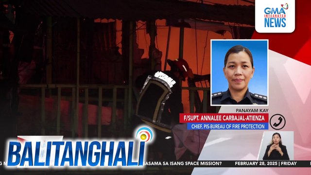 Panayam kay F/Supt. Annalee Carbajal-Atienza, Chief, PIS-BFP | Balitanghali