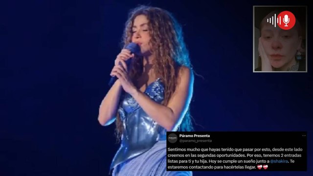 Páramo le dio una sorpresa a mujer que fue estafada al comprar boletas para Shakira: así lo logró