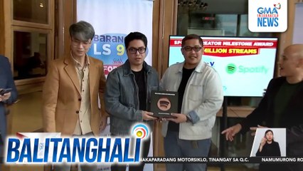 Barangay Love Stories ng Barangay LS 97.1 ginawaran ng Spotify Creator Milestone Award; kauna-unahan sa Pilipinas | Balitanghali