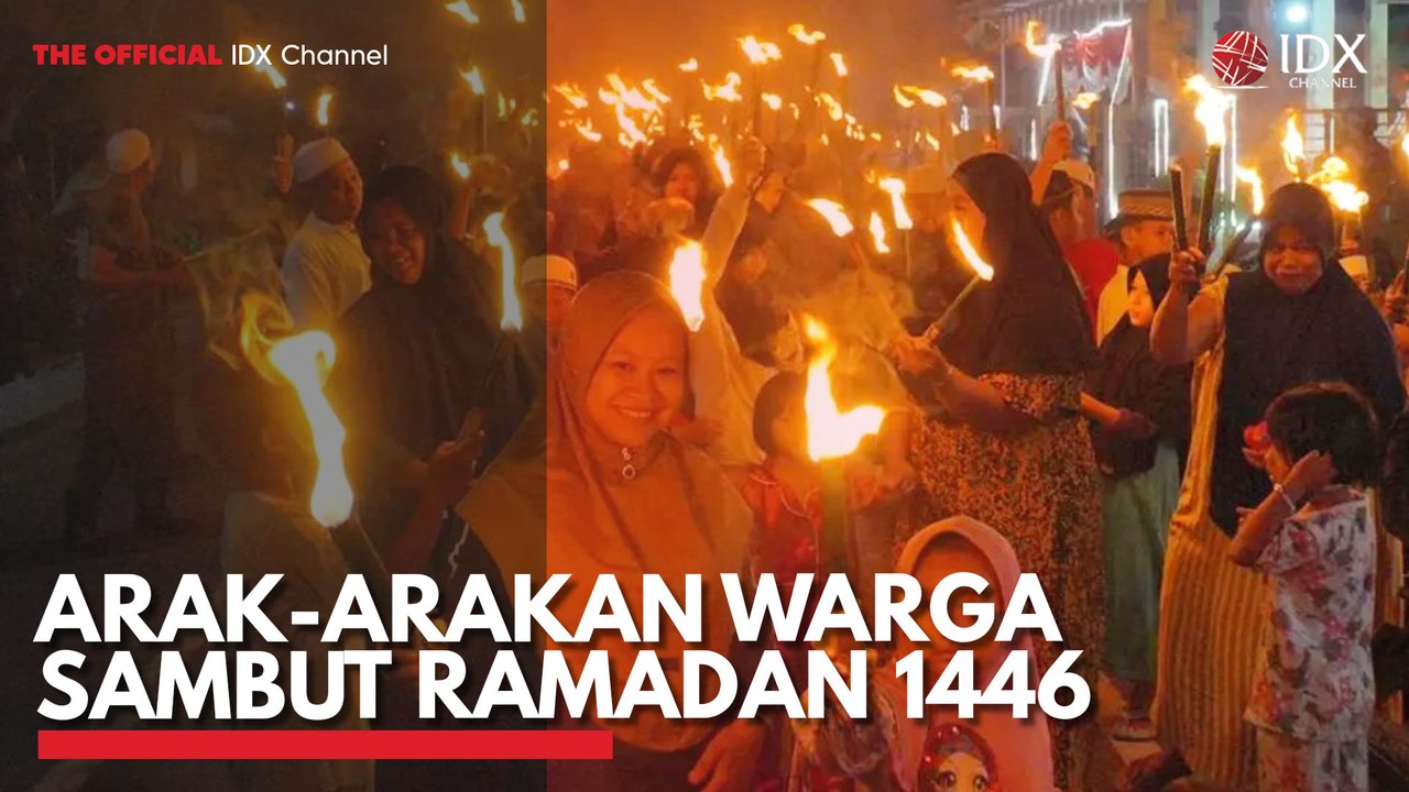 Arak-arakan Warga Sambut Ramadan 1446
