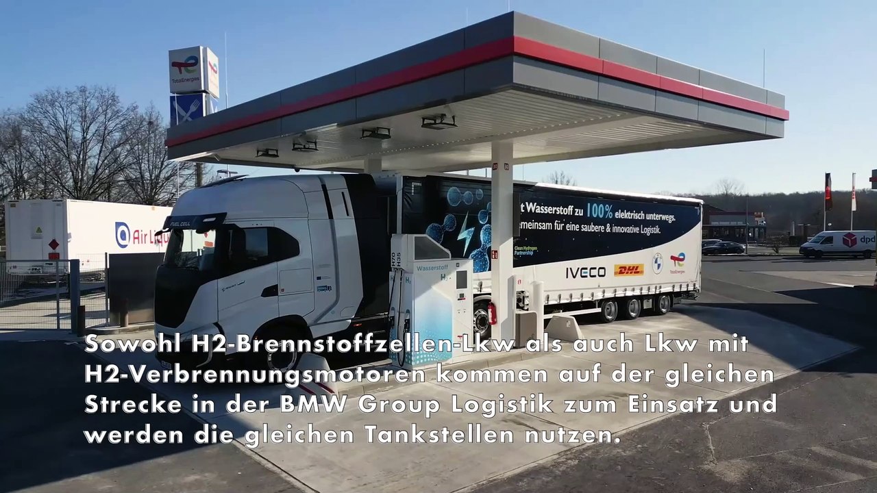 Meilenstein für die BMW Group Transportlogistik - Zusätzlicher Einsatz von H2-Verbrennungsmotoren-Lkw im HyCET Projekt