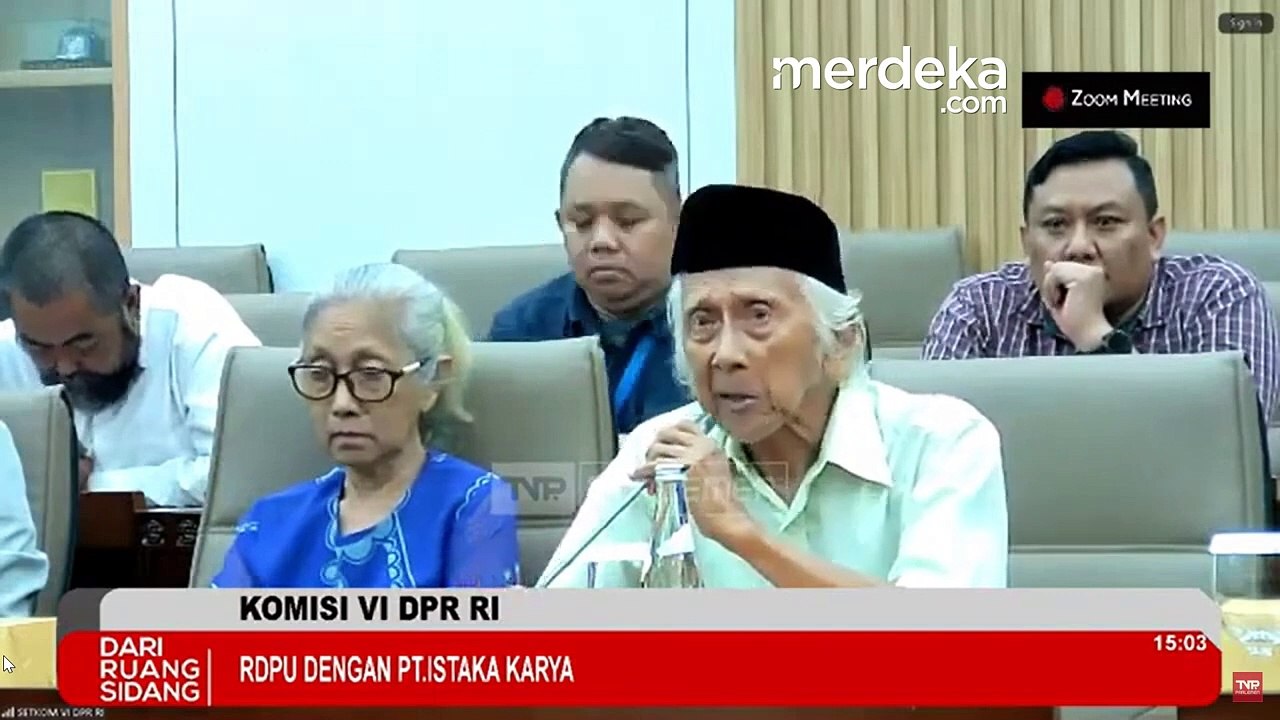 [FULL] Sedih Tangis Kakek 85 Tahun Korban BUMN Istaka Karya di DPR, Curhat Belum Dibayar
