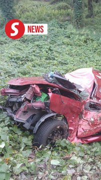 Form Six student dies after car plunges into ravine