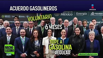 Sheinbaum y empresarios firman acuerdo para fijar precio máximo de gasolina Magna