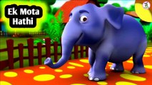 Ek mota hathi | एक मोटा हाथी | Hindi Rhymes #kids