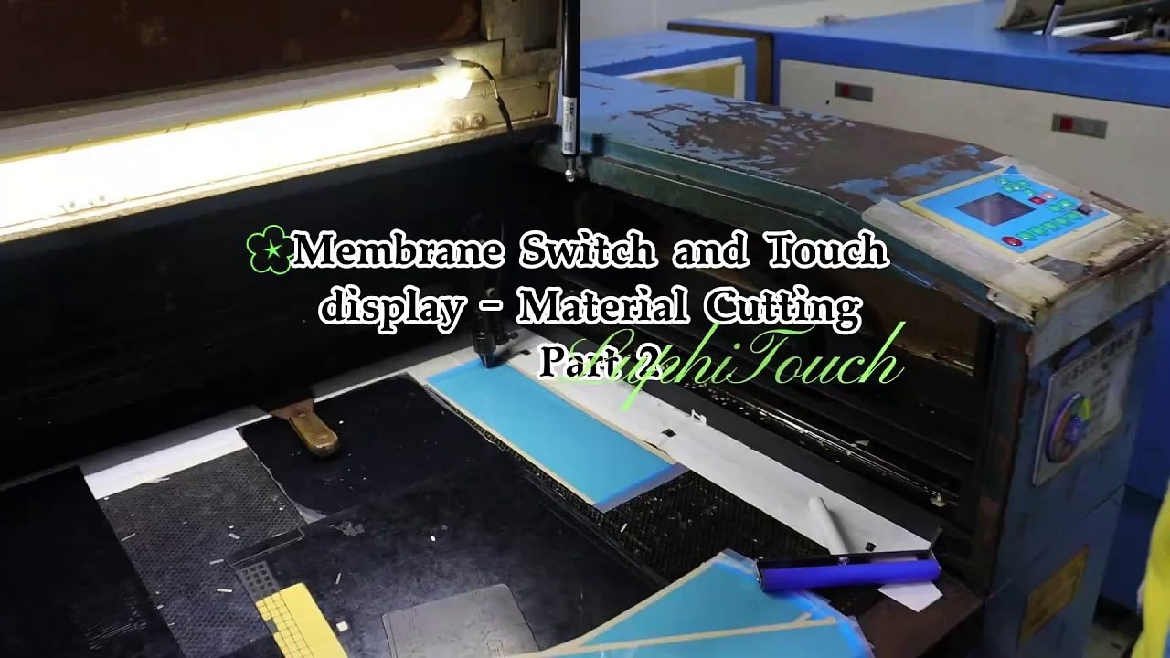 Membrane Switch and Touch display - Material Cutting Part 2#membrane switch #silicone rubber keypad #membrane keypad