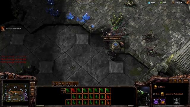 [SC2]No.0348 Great ZERG Player vs Harder-Level ZERG A.I, WIN[Baneling Bust, +2 Queens].CUT.01'25-08'29