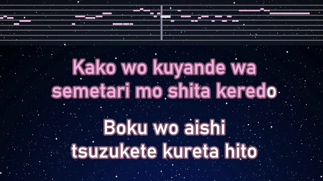 Karaoke♬ Anataga Iru Kotode - Uru 【No Guide Melody】 Instrumental, Lyric　Romanized