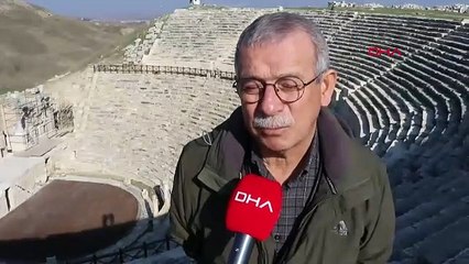 Denizli - Laodikya'nın depremlerle yıkılan antik tiyatrosu 2 bin 200 yıl öncesine döndürüldü /Video eklendi
