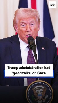 US President Donald Trump says that his government had good talks on Gaza and that he thought it was coming up with solutions to problems in the Middle East.