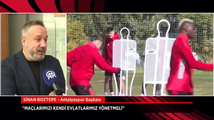 Antalyaspor cephesinden yabancı hakem açıklaması: Kendi evlatlarımız...