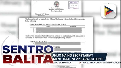 Kamara, bumuo na ng secretariat para sa impeachment trial ni VP Duterte