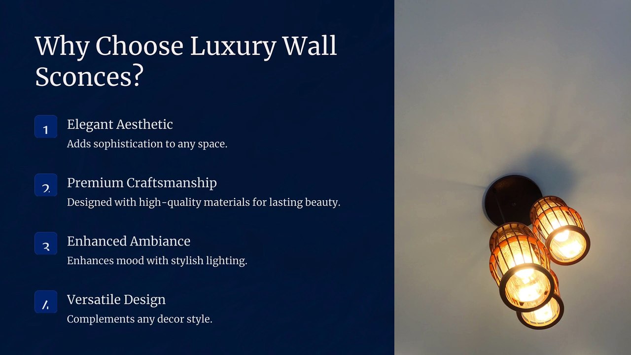 Luxury Wall Sconces: A Sophisticated Lighting Choice for Every Home