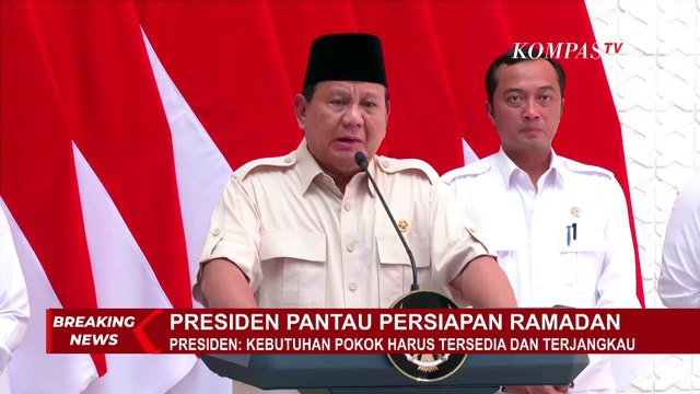 Presiden Prabowo: Harga Tiket Pesawat dan Tarif Tol Turun | PERSIAPAN RAMADAN