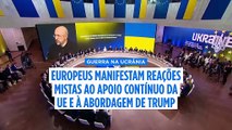 Europeus expressam reações mistas sobre o apoio da UE à Ucrânia, numa altura em que a guerra da Rússia entra no terceiro ano