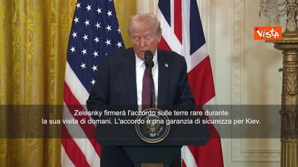 Trump: "Raggiunta intesa sulle terre rare, Zelensky la firmer?"