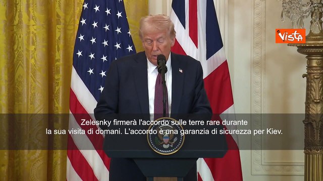 Trump: Raggiunta intesa sulle terre rare, Zelensky la firmer?