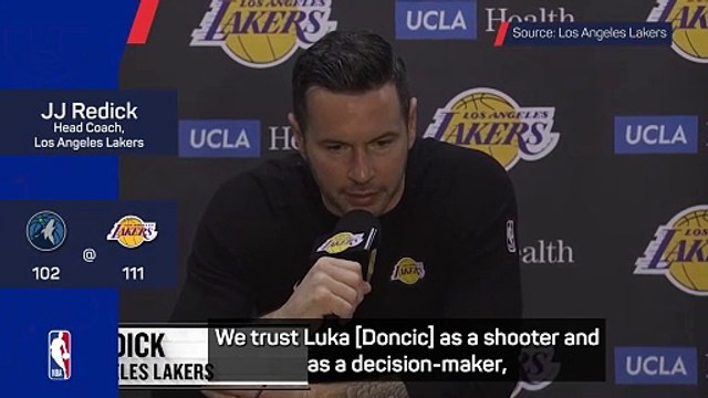 Redick trusts Doncic despite shooting struggles