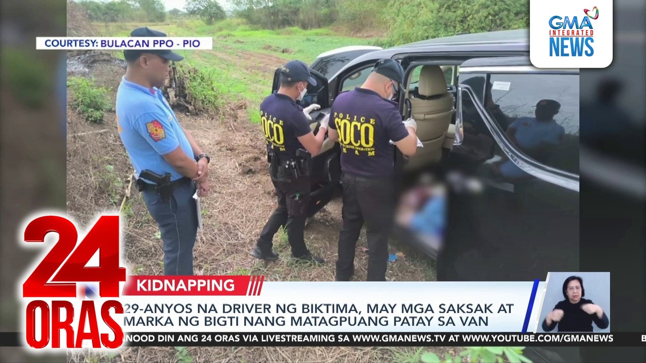 Van na sinakyan ng na-kidnap na 14-y.o. Chinese bago dukutin, narekober sa Bulacan | 24 Oras