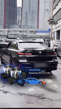 G70 BMW 740d + Terminator exhaust, sounding like a Porsche 911