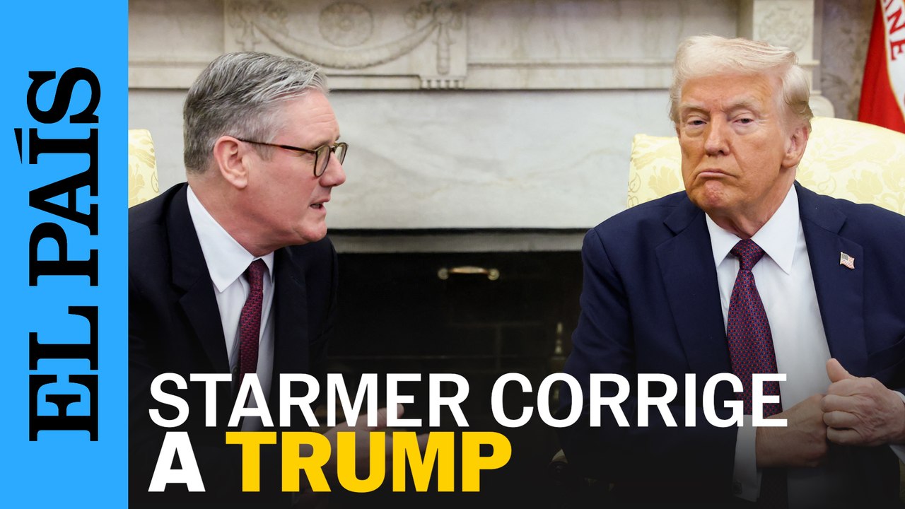 Starmer repite el gesto de Macron y corrige a Trump