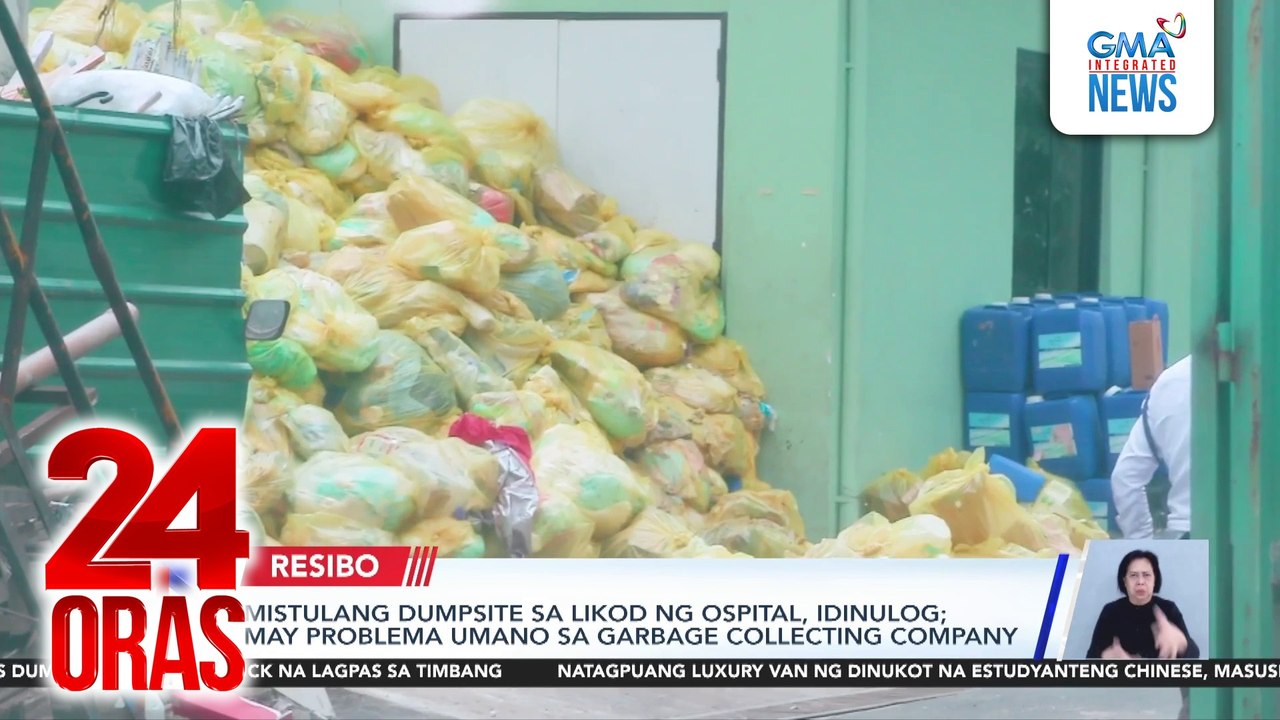 Mistulang dumpsite sa likod ng ospital, idinulog; may problema umano sa garbage collecting company | 24 Oras