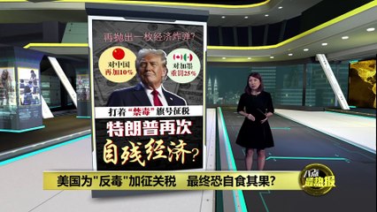 加墨重罚25%中国再征10%   为"反毒" 加征关税   特朗普在自残经济？