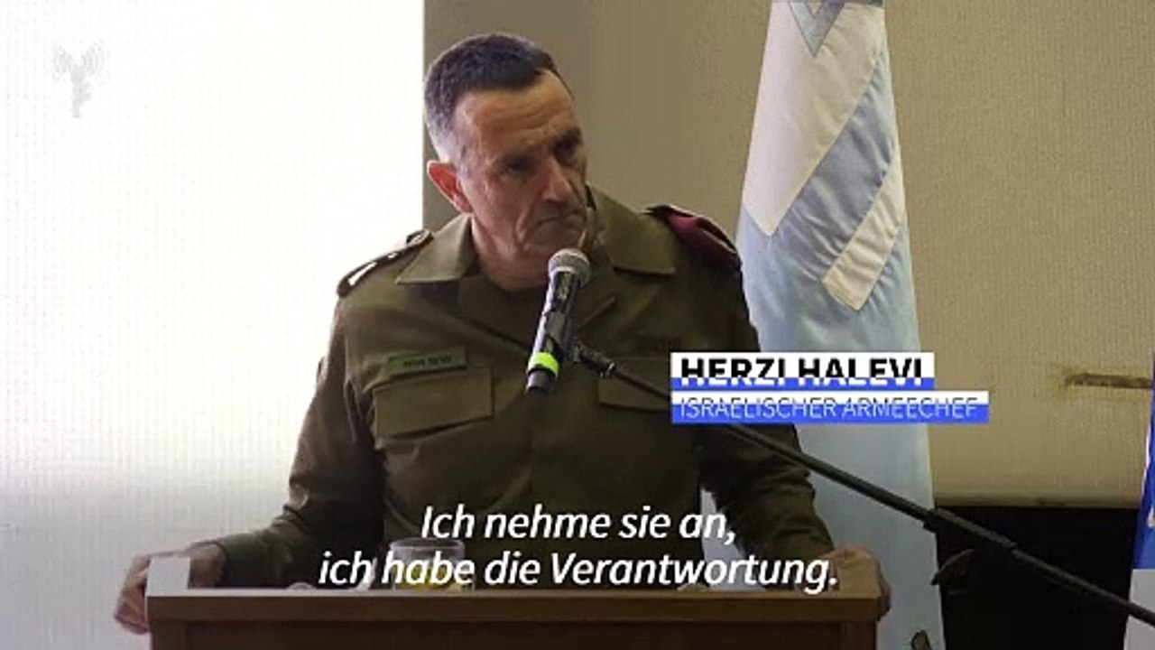 Israels Armeechef: Ich verantworte das Versagen am 7. Oktober