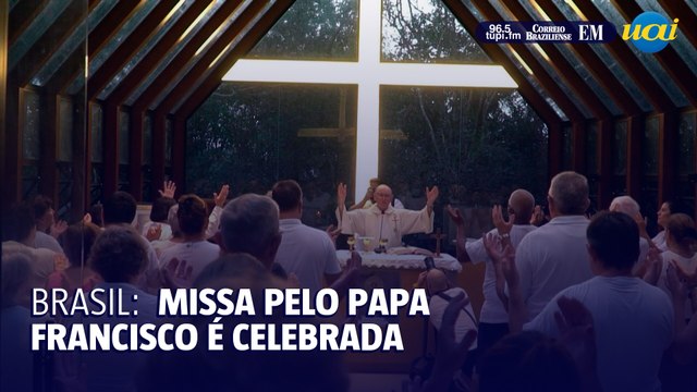 Brasil celebra missa pelo papa Francisco que tem noite tranquila