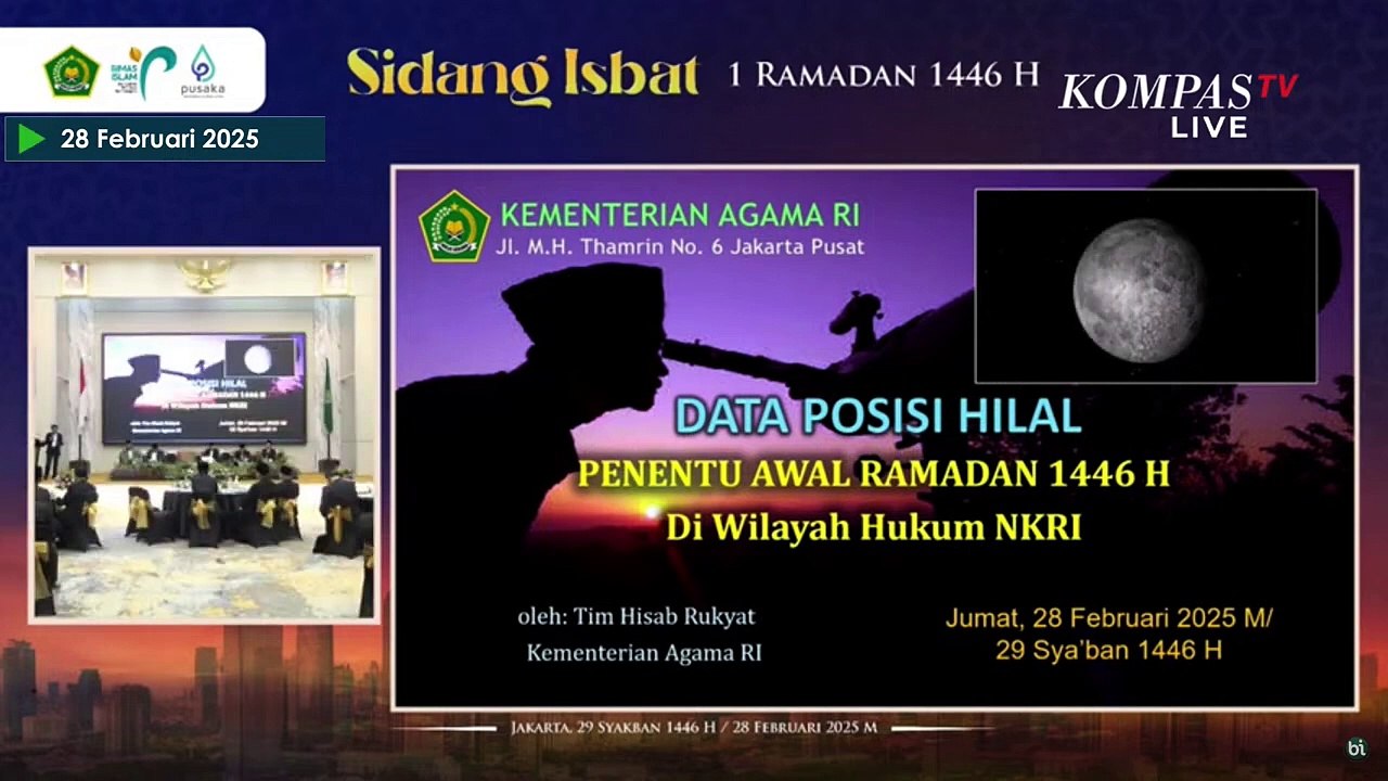 [FULL] Begini Penjelasan Tim Hisab Rukyat Soal Posisi Hilal Penentuan Awal Ramadan