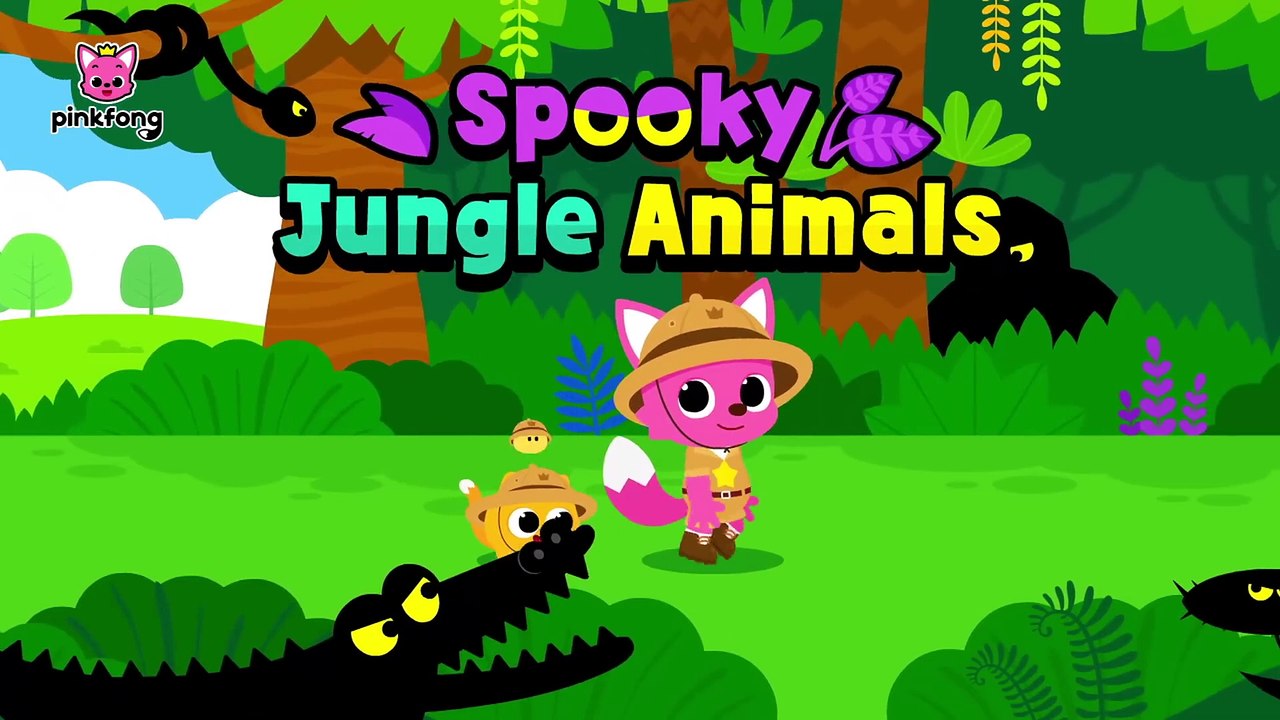 🎃 Spooky Jungle Animals | Fun Animal Songs for Kids | Pinkfong Ninimo 🎶