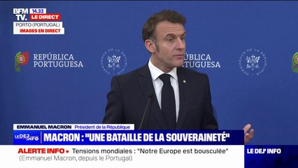 Défense et sécurité européenne: "Il faut dépenser d'avantage en Européens", estime Emmanuel Macron
